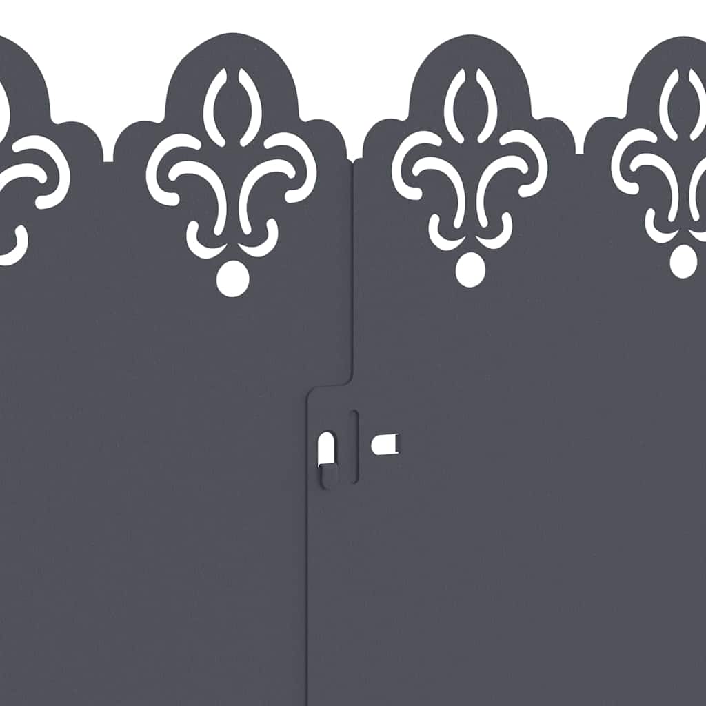 Rasenkanten 30 pcs Anthrazit 103 x 0,05 x 22 cm Stahl