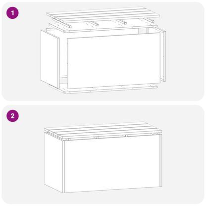Gartenbank Wetterfeststahl 80 x 40 x 43 cm