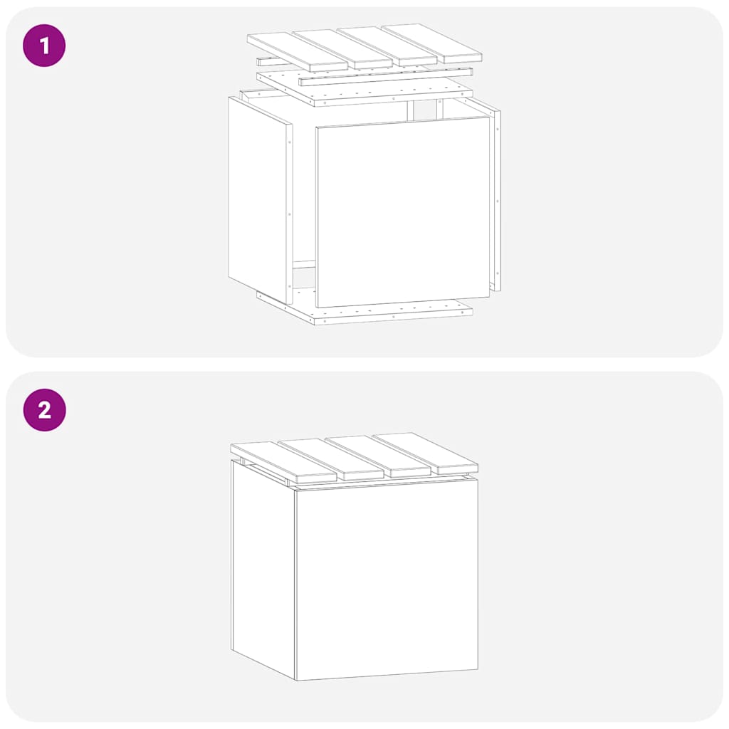 Gartenbank Anthrazit 40 x 40 x 43 cm