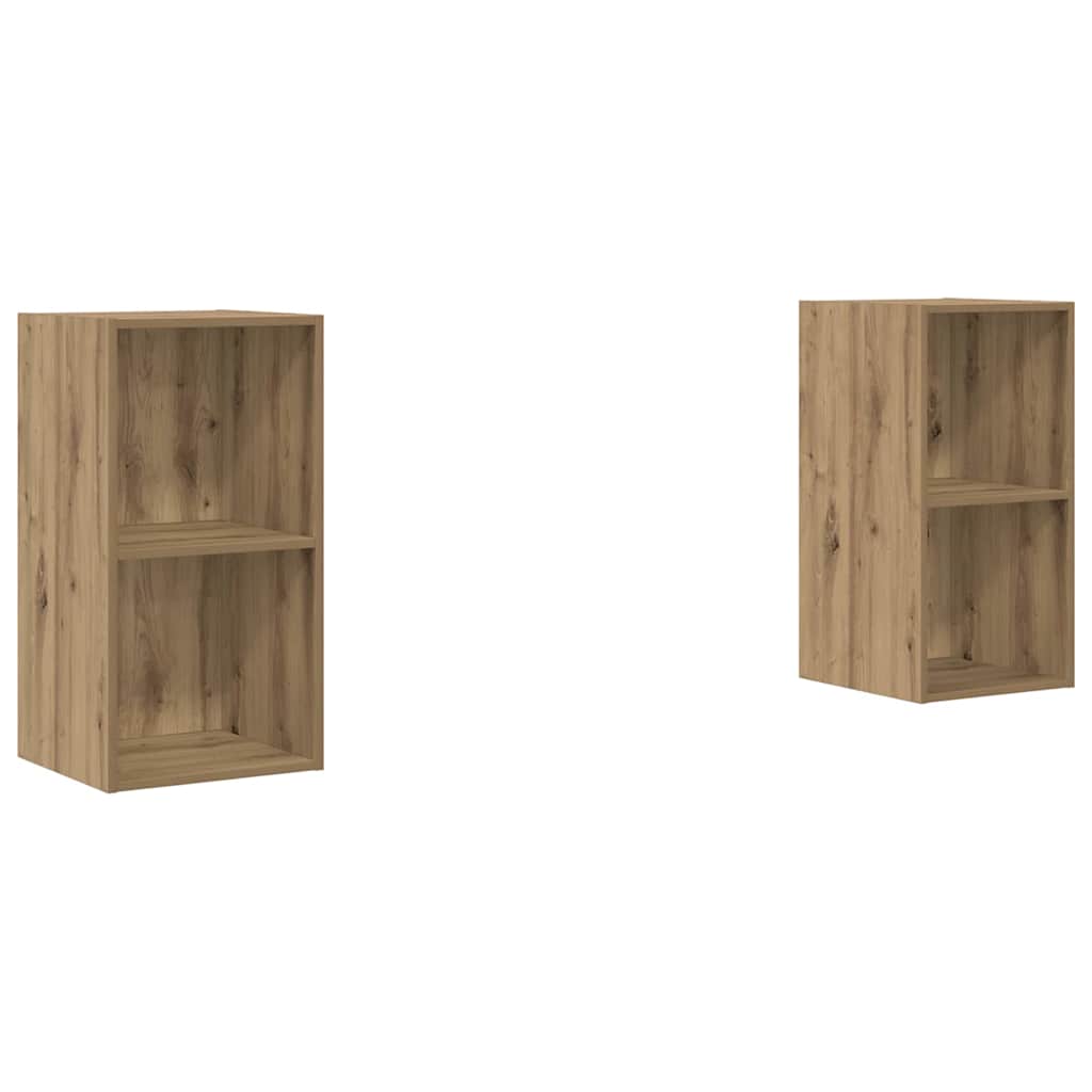 TV-Schrankset 2 pcs Artisan-Eiche 37 x 37 x 72 cm Holzwerkstoff