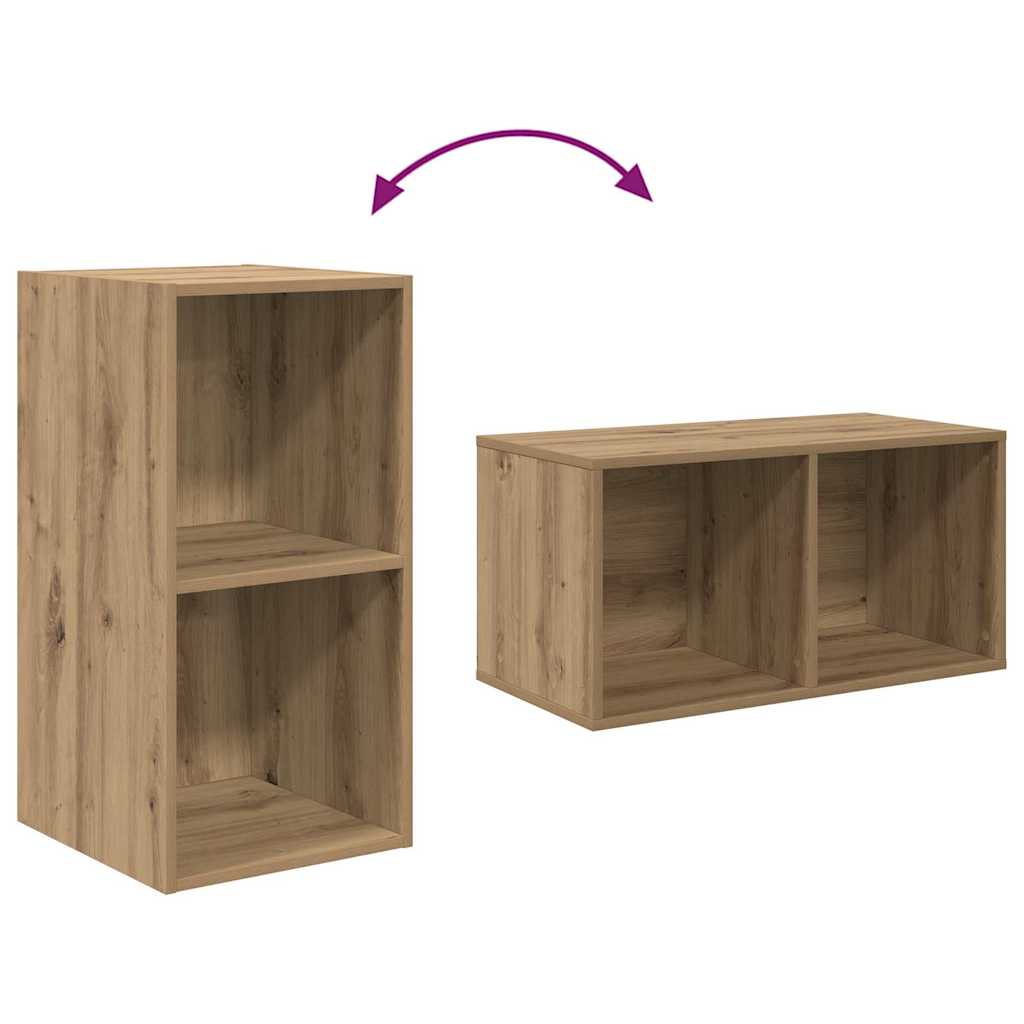 TV-Schrankset 2 pcs Artisan-Eiche 37 x 37 x 72 cm Holzwerkstoff