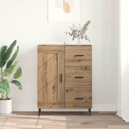 Sideboard Artisan-Eiche 69,5 x 34 x 90 cm Verbundholz und Eisen