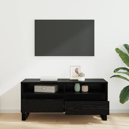 TV-Schränk Schwarz Eichen-Optik 100 x 34,5 x 44,5 cm