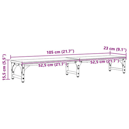 Monitor Halterung Artisan-Eiche 105 x 23 x 15,5 cm