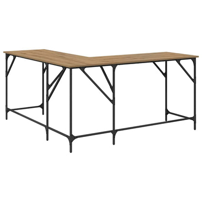 Schreibtisch Artisan-Eiche 149 x 149 x 75 cm Holzwerkstoff
