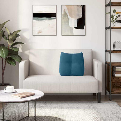 Rückenkissen Blau 45 x 24 x 50 cm Samt