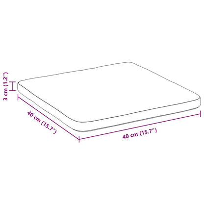 Sitzkissen 4 pcs Schwarz 40 x 40 x 3 cm Stoff