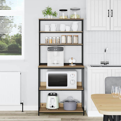 Küchenregal Artisan-Eiche 80 x 40 x 168 cm Holzwerkstoff