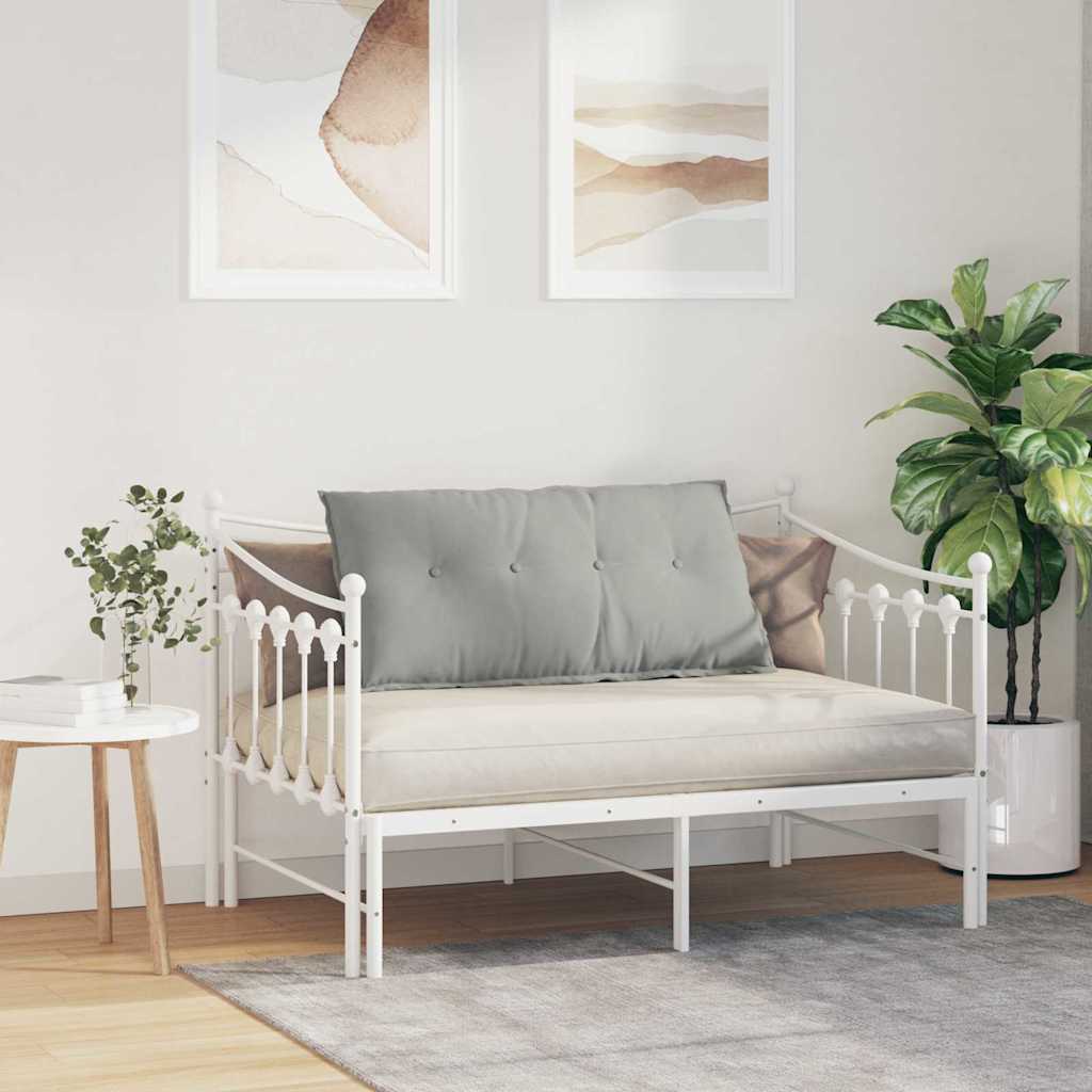 Rückenkissen Hellgrau 100 x 50 cm Mikrofaserstoff