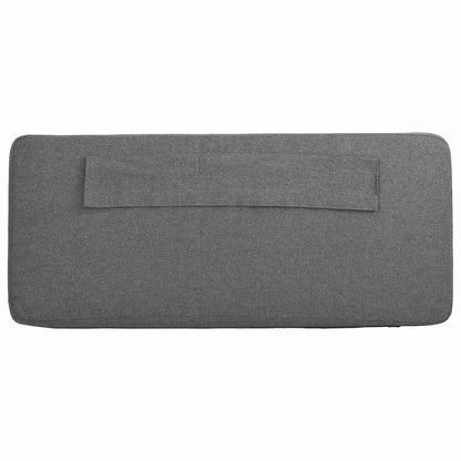 Gepolstertes Kopfteil mit Kopfteil Braun und Hellgrau 200 cm