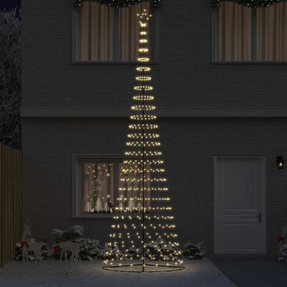LED-Weihnachtsbaum mit 555 LEDs Warmes Weiß 500 cm Metall