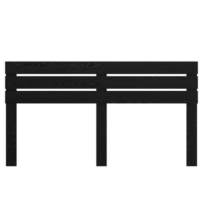 Kopfteil Schwarz Eichen-Optik 200 cm Holzwerkstoff