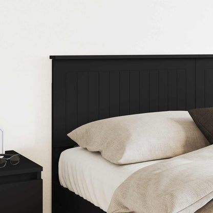 Kopfteil Schwarz Eichen-Optik 150 cm Holzwerkstoff