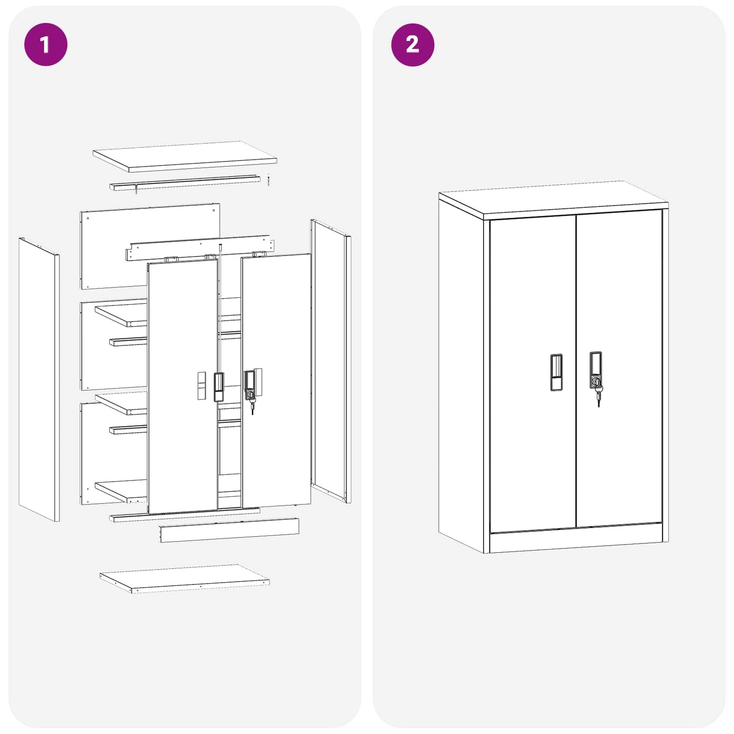 Aufbewahrungsschrank Olive Grün 60 x 40 x 105 cm Stahl