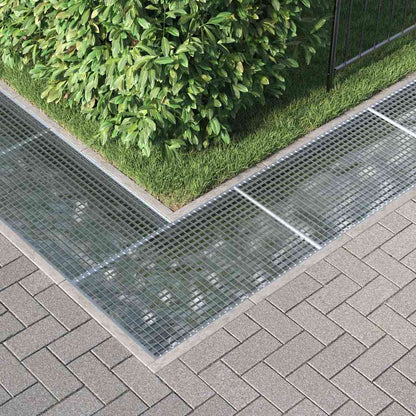 Gitter Silber 30 x 30 x 2 cm Feuerverzinkter Stahl