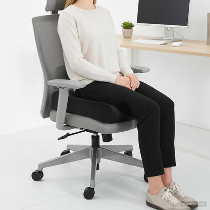 Sitzkissen Uni Schwarz 40 x 40 x 13 cm PU-Schaum