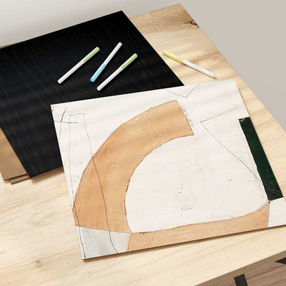 Dekoplatten 50 pcs Schwarz Eichen-Optik 30 x 30 x 0,27 cm