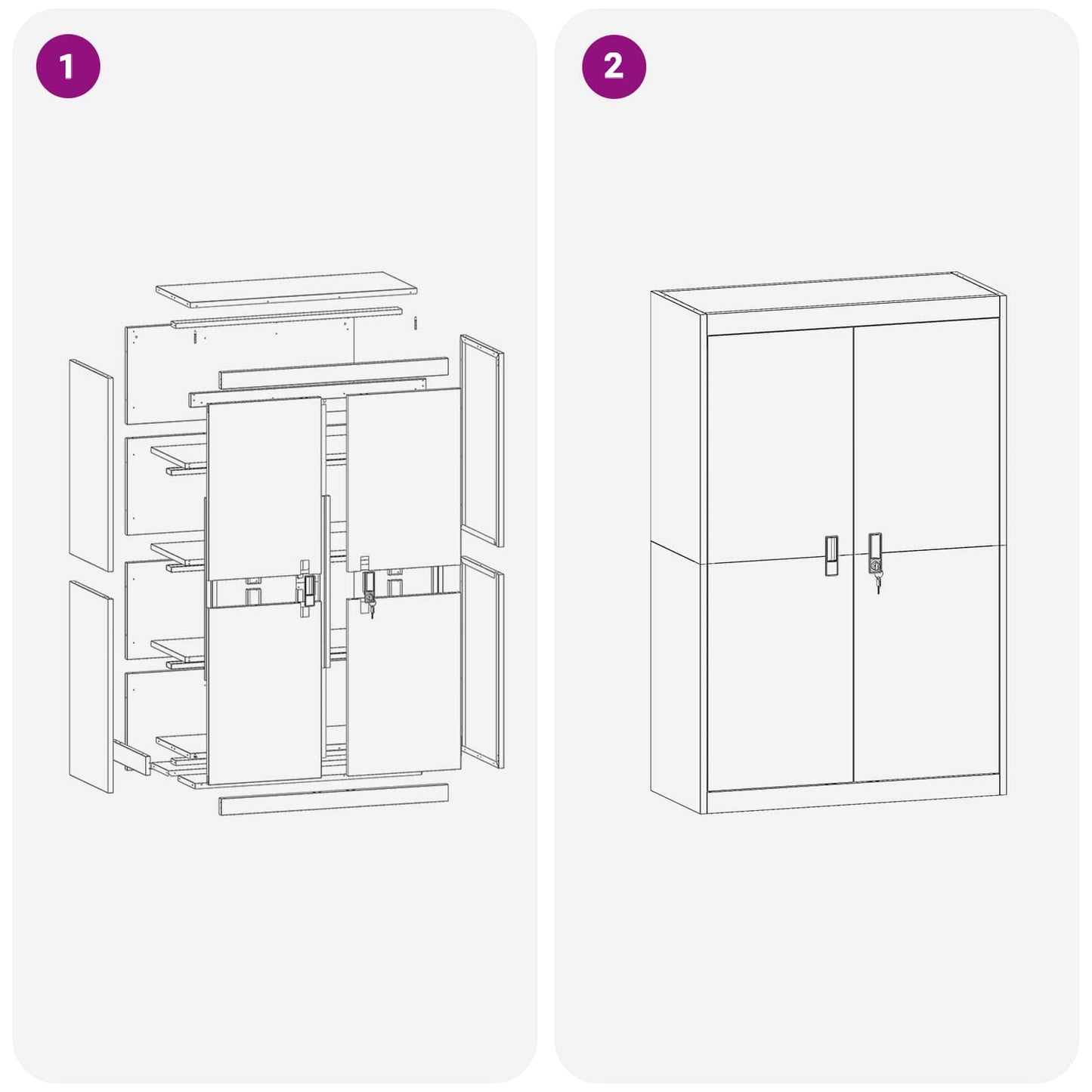 Aufbewahrungsschrank Olive Grün 90 x 40 x 140 cm Stahl