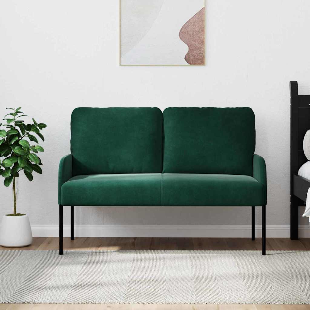 Sofas mit Kissen 110cm Dunkelgrün Sperrholz