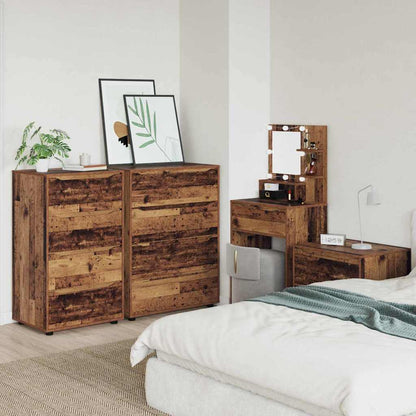 Stauraumschränke 2 pcs Altholz 60 x 48 x 105 cm Holzwerkstoff