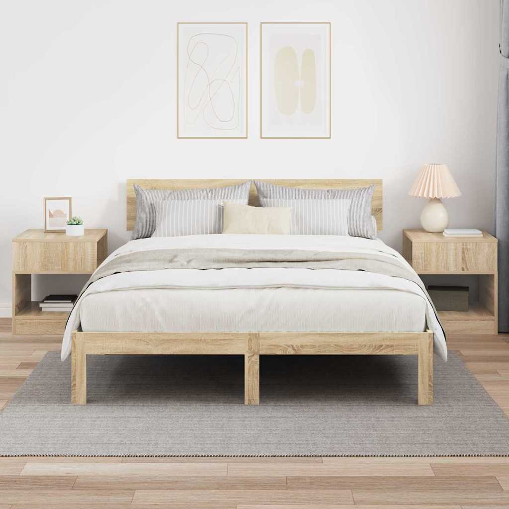 Beistelltisch 2 pcs Sonoma-Eiche 40,5 x 40 x 45 cm