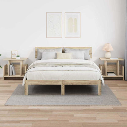 TV-Ständer 2 pcs Sonoma-Eiche 50 x 35 x 45 cm Holzwerkstoff