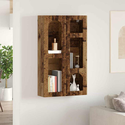 Hängeschrank mit Regal Altholz 59 x 20 x 100 cm Holzwerkstoff