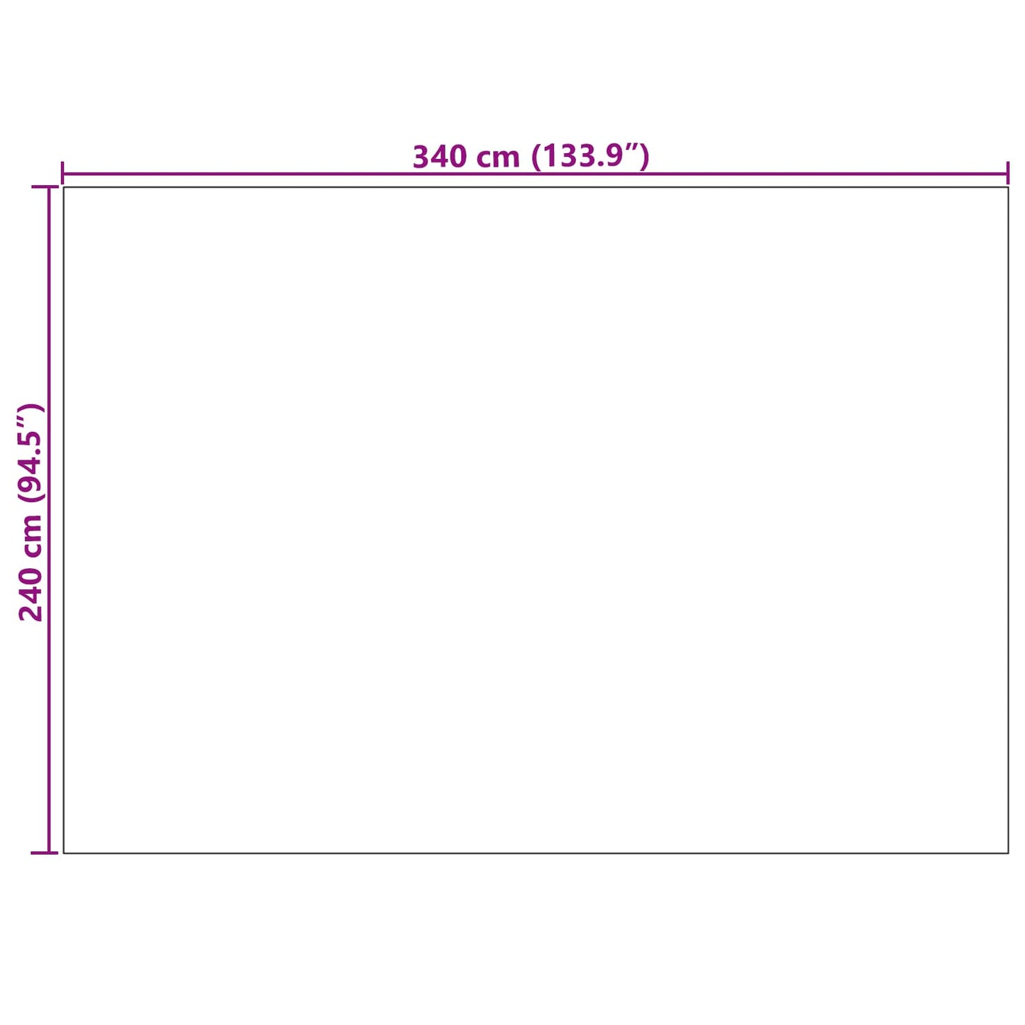 Bereichsteppiche PALMERAS Grün 340 x 240 cm Polyester