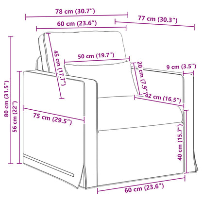Sofa Set 2 pcs Creme 139 x 78 x 80 cm Stoff