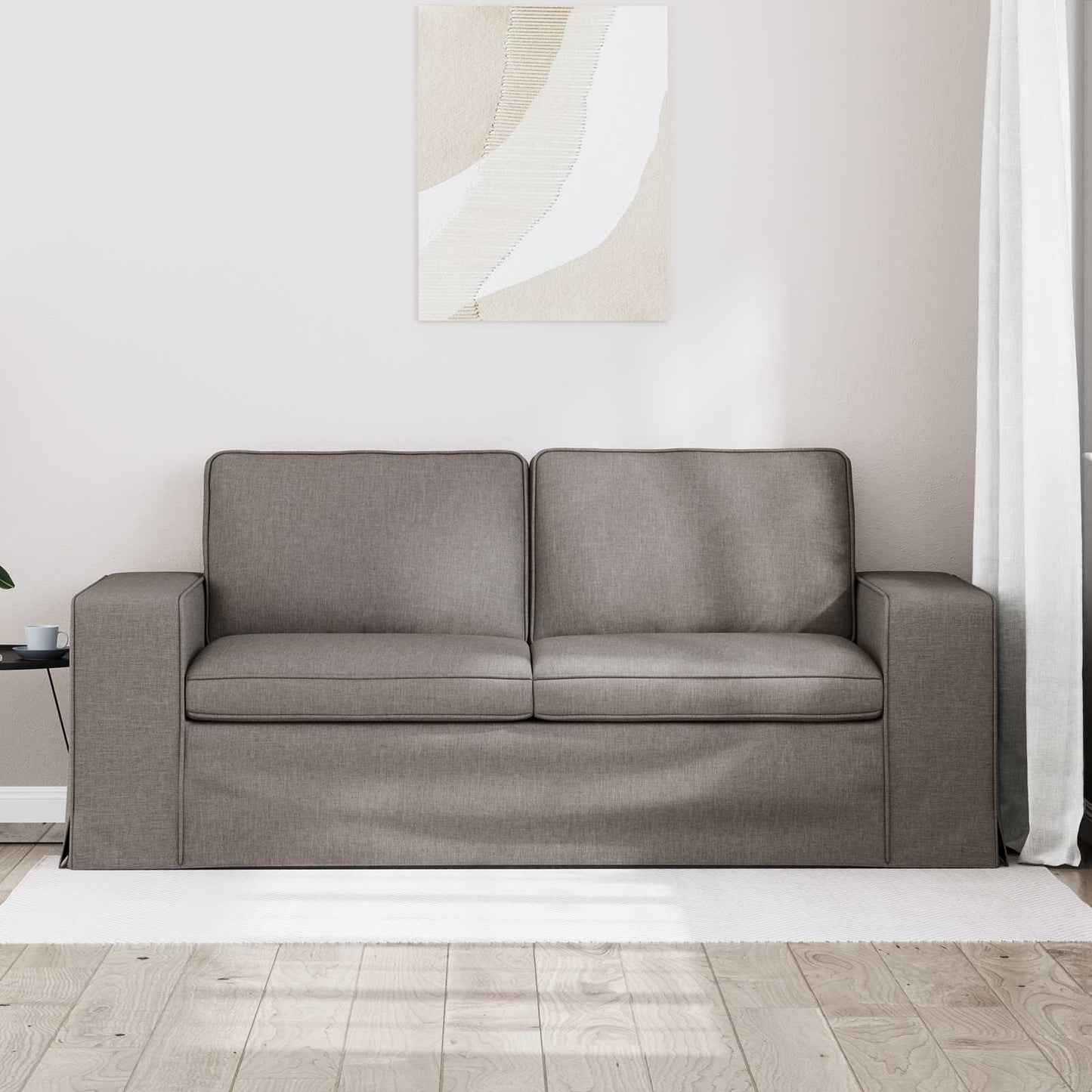 Sofa Taupe 182 x 80 x 82 cm Stoff