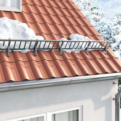 Schneewächter Unterstützung 2 pcs Anthrazit 29,5 x 3 x 34,5 cm