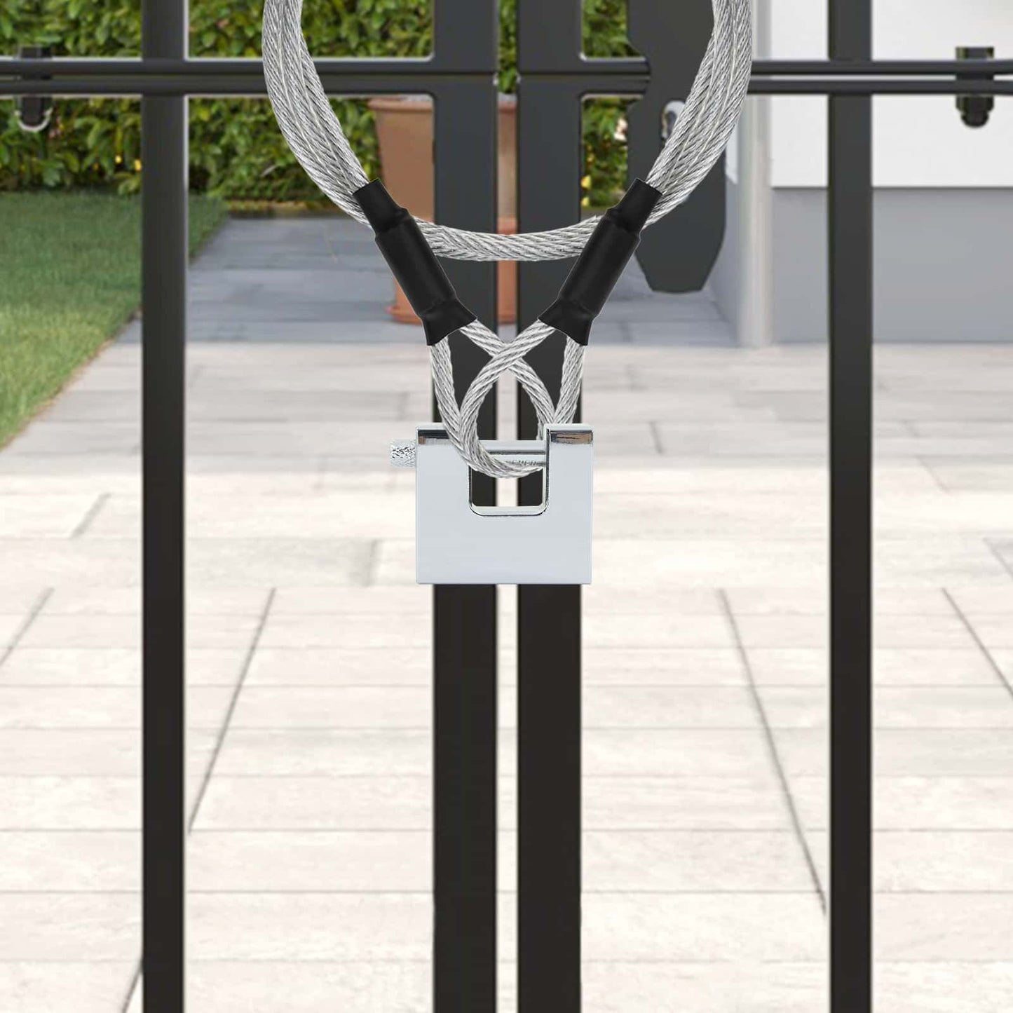 Vorhängeschloss Silber Stahl