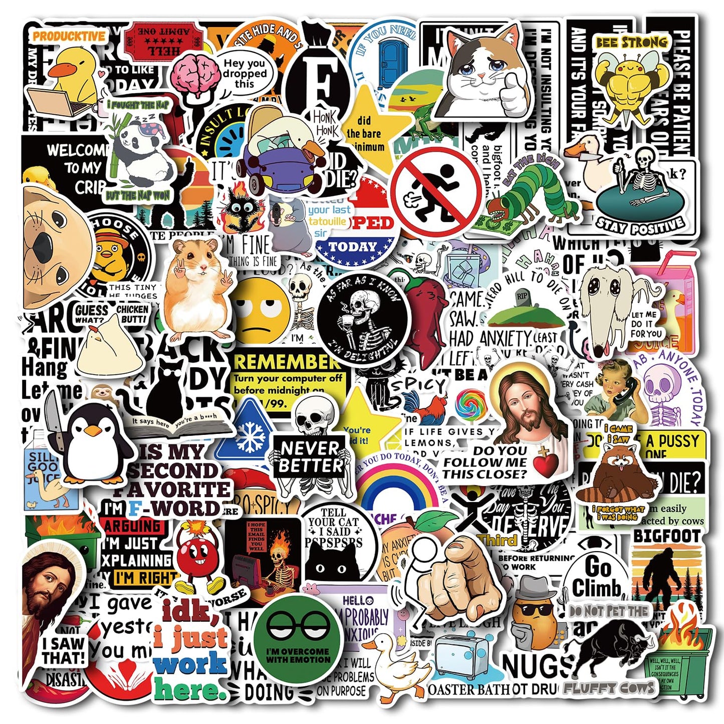 Aowplc 50 Stück Krankenschwester-Aufkleber, Vinyl-Aufkleber für Laptops und Wasserflaschen, Pflegeaccessoires für den Beruf 