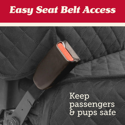 Lusso Gear Dog Car Seat Cover - Waterproof Non-Slip Car Back Seat Protector - Rear Car Seat Cover for Dogs - Universal Fit for Sedans Trucks SUVs - Scratchproof Backseat Car Cover - Machine Washable