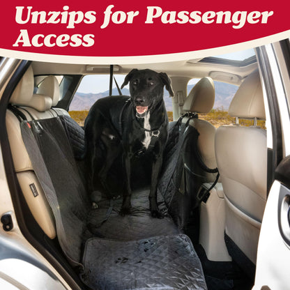 Lusso Gear Dog Car Seat Cover - Waterproof Non-Slip Car Back Seat Protector - Rear Car Seat Cover for Dogs - Universal Fit for Sedans Trucks SUVs - Scratchproof Backseat Car Cover - Machine Washable