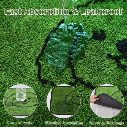 Qeils Wiederverwendbare Welpenunterlagen, waschbare Welpenunterlagen (2er-Pack), strapazierfähig, saugfähig, auslaufsicher, für Zuhause und unterwegs, rutschfeste Welpenunterlagen, 45,7 x 61 cm