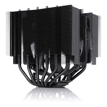 Noctua NH-D15S chromax.Black, Premium Dual-Tower CPU-Kühler mit NF-A15 PWM 140mm Lüfter (Schwarz)