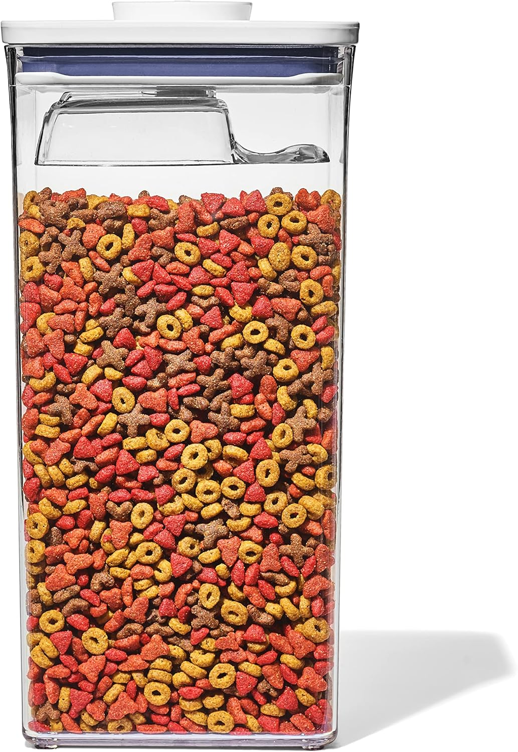 OXO Good Grips Pet POP Behälter – 6,0 Qt/5,7 L mit halber Messschaufel, ideal für bis zu 3 kg Hundefutter oder 2 kg Katzenfutter, luftdichter Aufbewahrungsbehälter für Hunde- und Katzenfutter, BPA-frei, transparent 