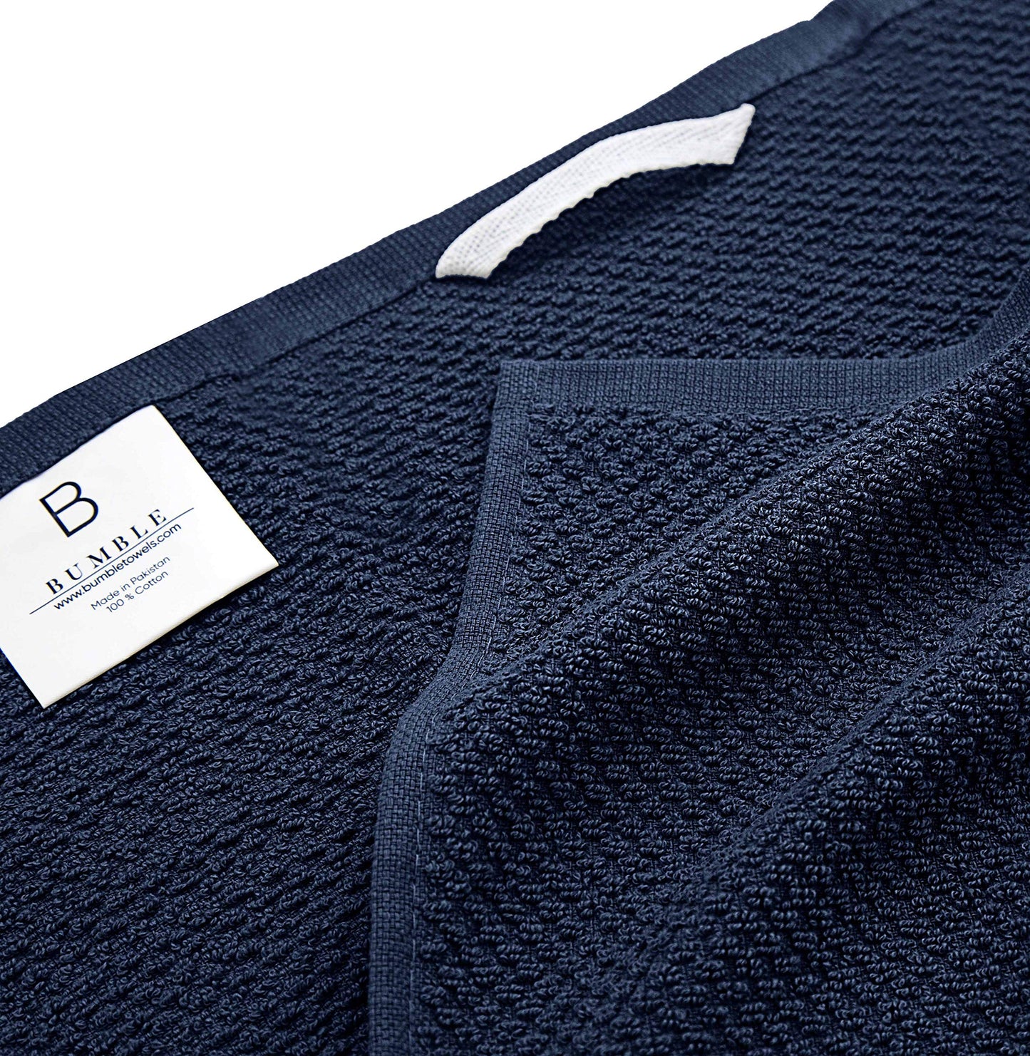 Hochwertige Küchentücher (40 x 65 cm, 6er-Pack) | Große Küchenhandtücher aus Baumwolle | Gestreiftes Popcorn-Muster | Geschirrtücher | 430 g/m² hochsaugfähiges Geschirrtuch-Set mit Aufhängeschlaufe | Blau